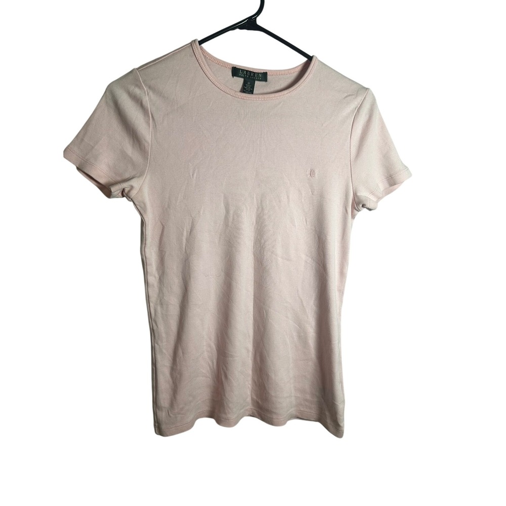 Lauren Ralph Lauren Women's Pink Short Sleeve Tee